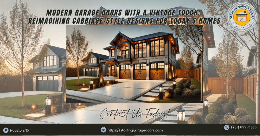 Modern Garage Doors with a Vintage Touch: Reimagining Carriage-Style Designs for Today’s Homes 6 Starling Garage Doors 3
