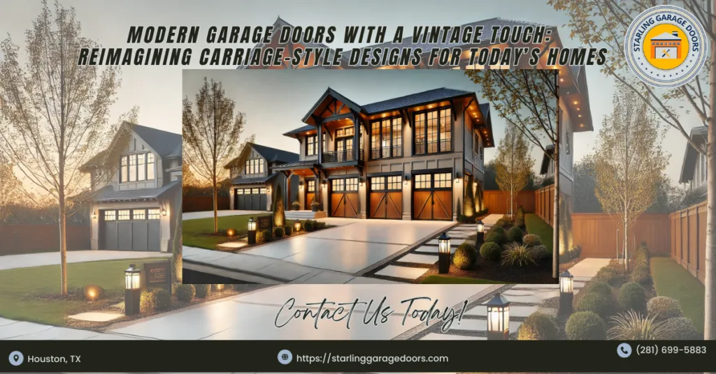 Modern Garage Doors with a Vintage Touch: Reimagining Carriage-Style Designs for Today’s Homes 6 Starling Garage Doors 3