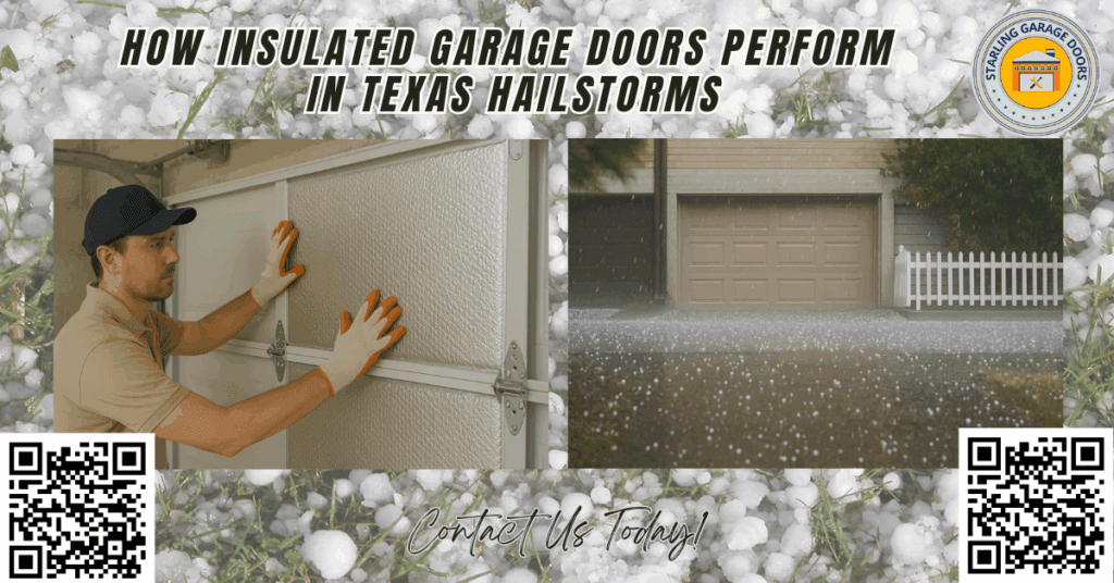 How Insulated Garage Doors Perform in Texas Hailstorms - Starling Garage Doors