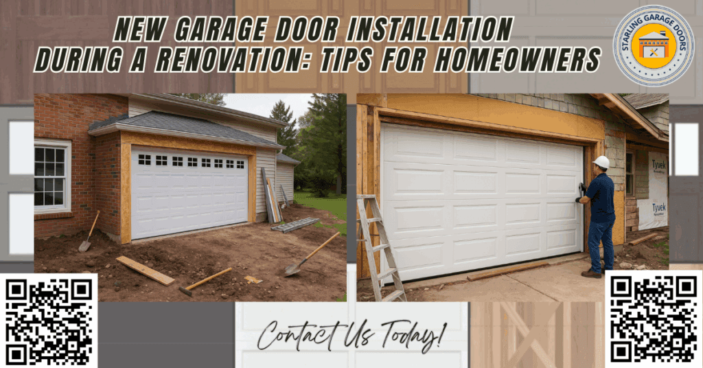 New Garage Door Installation During a Renovation: Tips for Homeowners - Starling Garage Doors