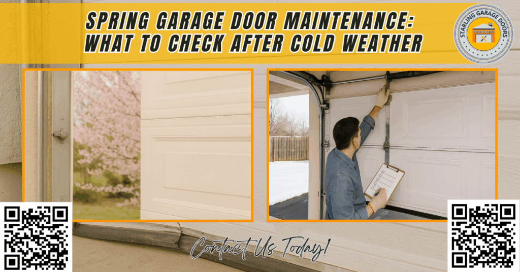 Spring Garage Door Maintenance: What to Check After Cold Weather - Starling Garage Doors