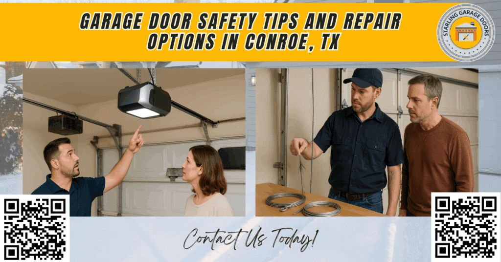 Garage Door Safety Tips and Repair Options in Conroe, TX 6 Garage Door Safety Tips and Repair Options in Conroe, TX - Starling Garage Doors