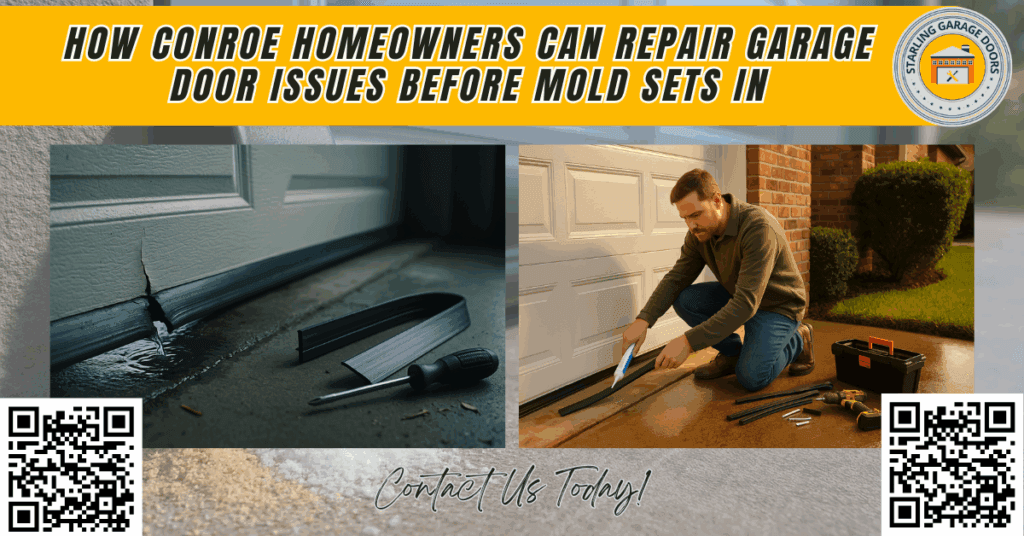 How Conroe Homeowners Can Repair Garage Door Issues Before Mold Sets In 4 How Conroe Homeowners Can Repair Garage Door Issues Before Mold Sets In - Starling Garage Doors