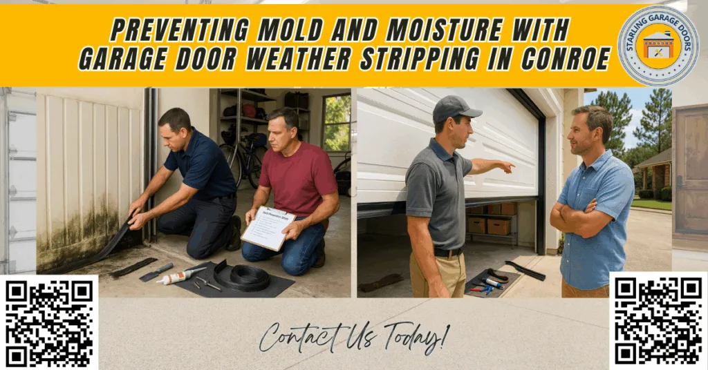 Preventing Mold and Moisture with Garage Door Weather Stripping in Conroe - Starling Garage Doors